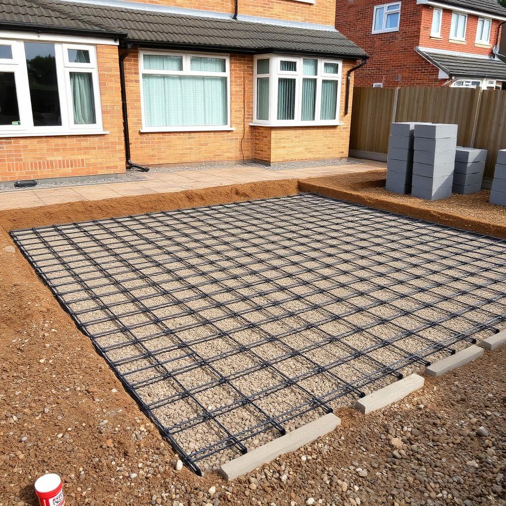 Groundworks excavation on a residential property in East London