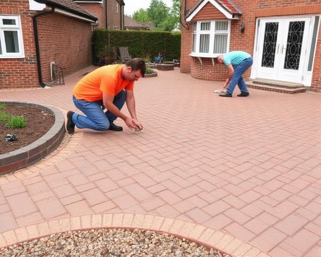 Professional driveway installation with sub-base preparation